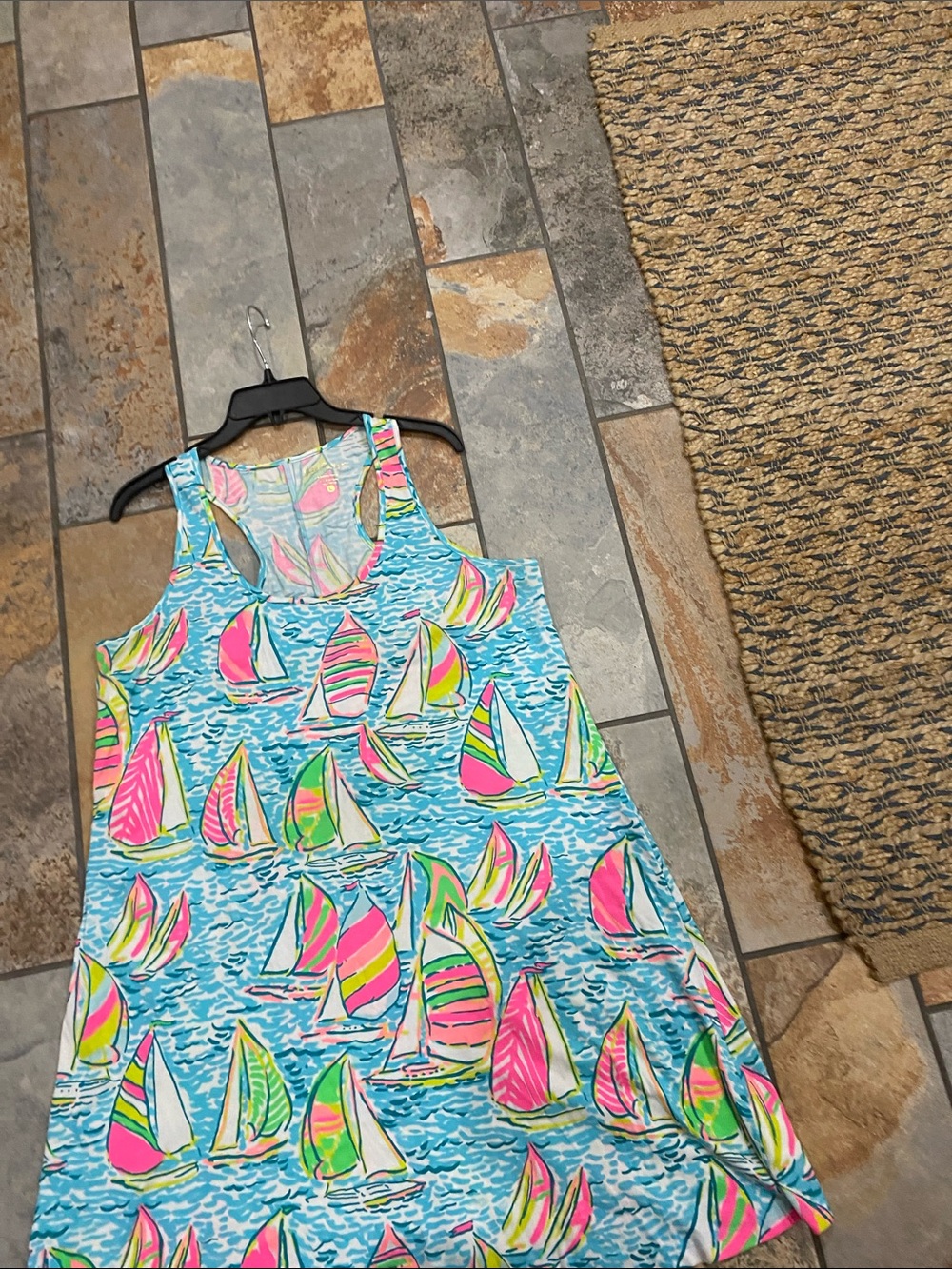 Lilly Pulitzer dress..  “ You Gotta Regatta”. Sz.  L - Picture 3 of 6